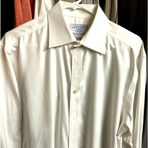 (2) Long Sleeve Button Down Shirts - Land’s End/Charles Tyrwhitt - Size 16 1/2